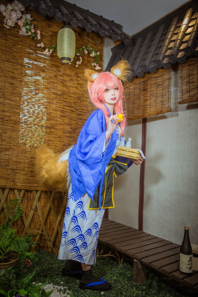fgo玉藻前三周年旅装浴衣cos