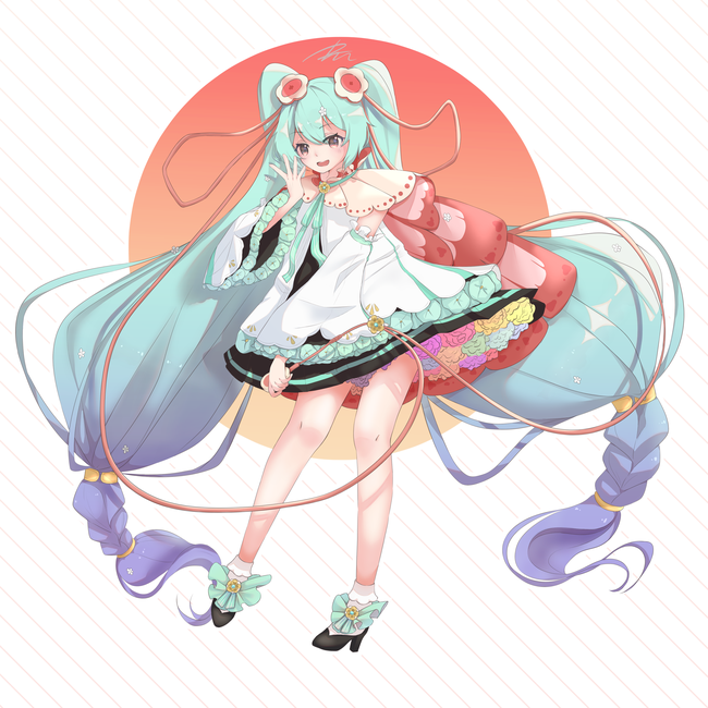 画了2021的魔法未来我永远喜欢miku - 半次元 - acg者