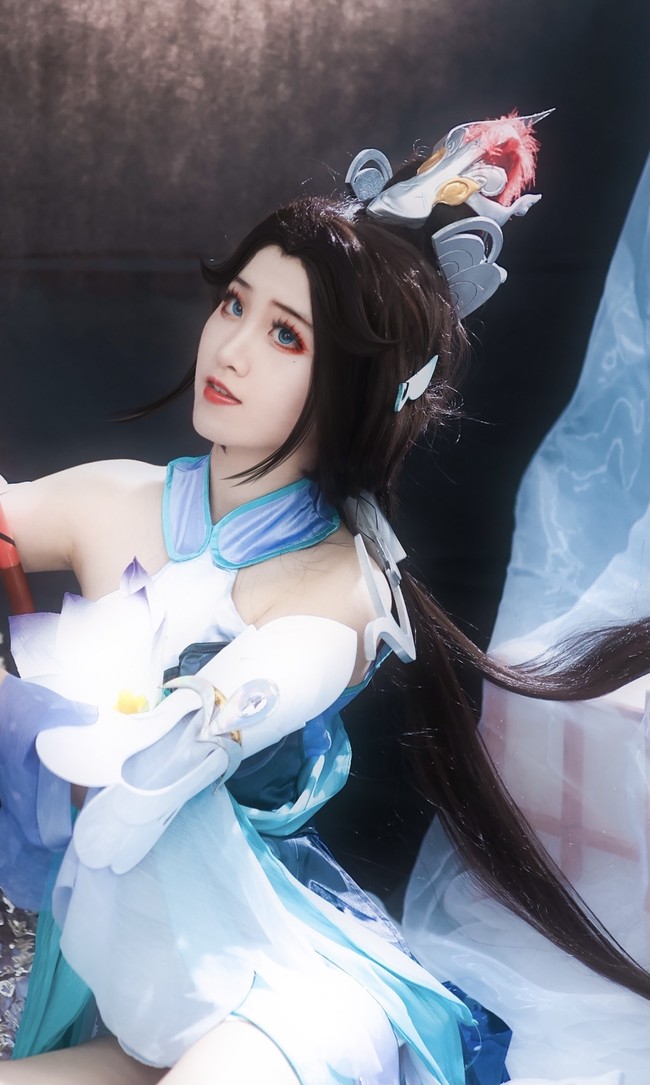王者荣耀大乔白鹤梁神女cos