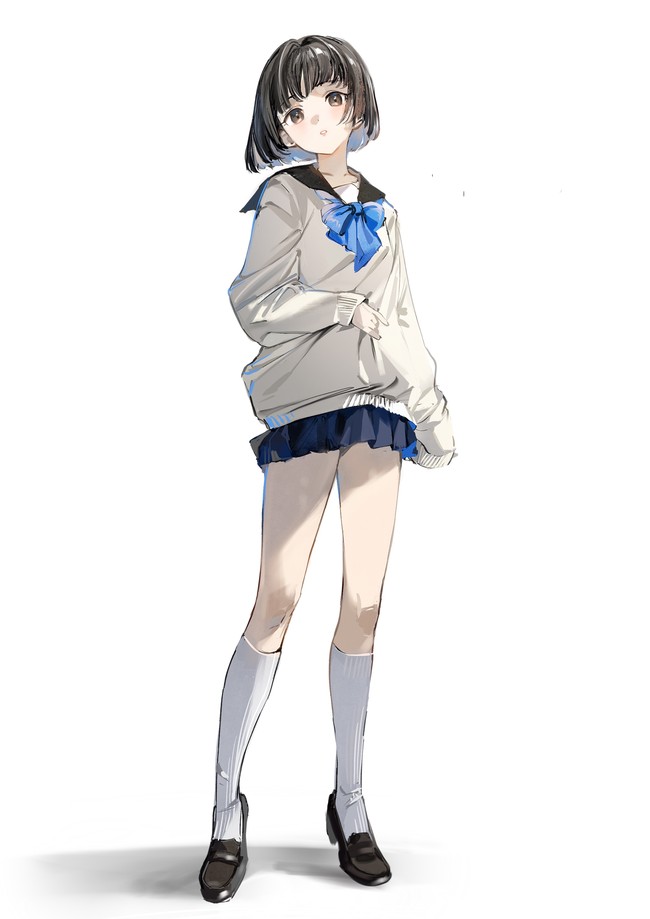 水手服jk绘画水手服