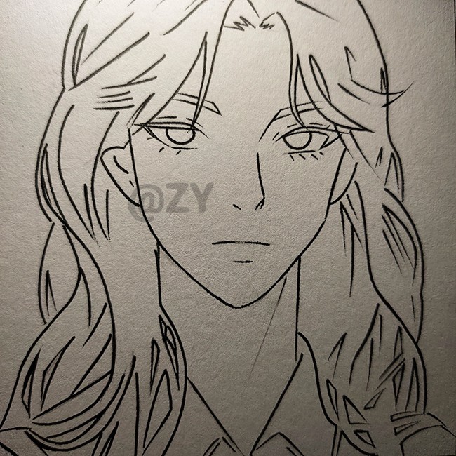 双镜临摹手绘漫画