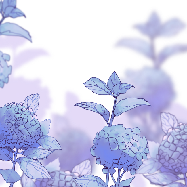 免费素材 紫阳花给自己多画点背景素材备着 半次元 Acg爱好者社区
