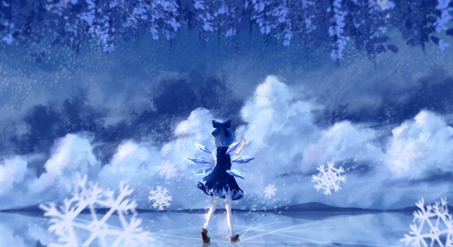 插画 冬季的妖精 画了个琪诺露 怀念一下不 半次元 Acg爱好者社区