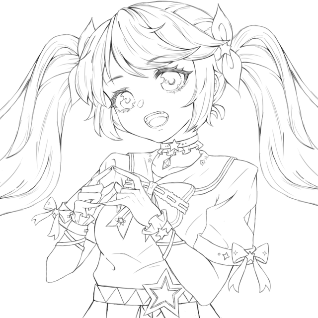 免费线稿 半次元 Acg爱好者社区